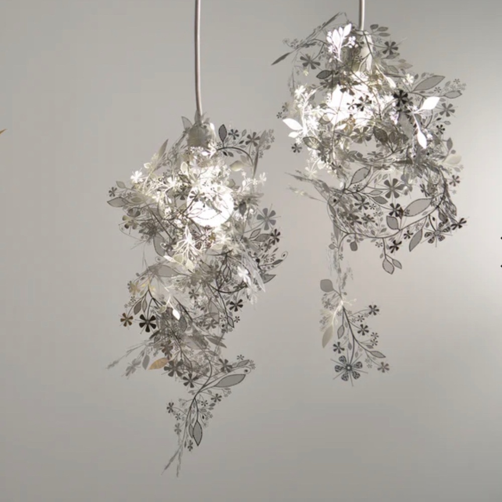 New Tord  Boontje “Garland” Silver-filigree lamp 2002 Uncut in package